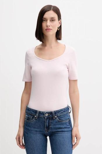 Tričko United Colors of Benetton dámske, žltá farba, 3FJHD401P