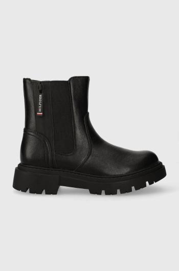 Detské topánky Tommy Hilfiger čierna farba
