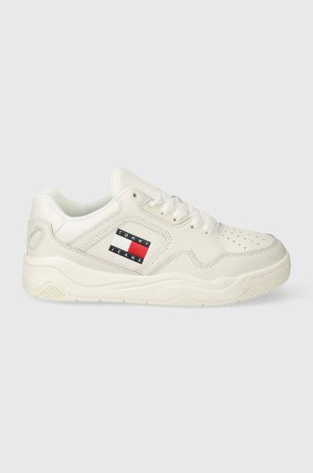 Tenisky Tommy Jeans TJW NEW BASKET SNEAKER LC béžová farba, EN0EN02524