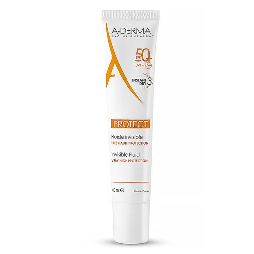 A-DERMA Protect ochranný transparentný fluid SPF50+ 40 ml