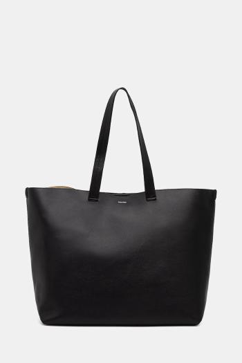 Kožená taška Calvin Klein čierna farba, K50K512894