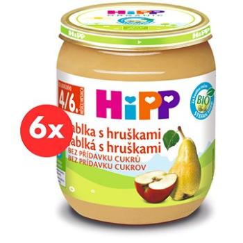 HiPP BIO Jablká s hruškami - 6x 125g (4062300380554)