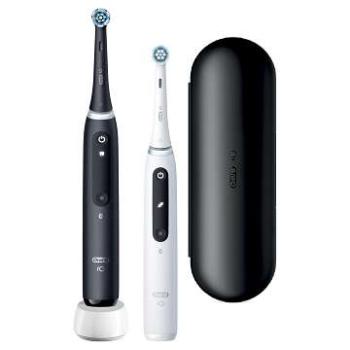Oral-B iO Series 5 Duo Elektromos fogkefe szett, Fekete-Fehér