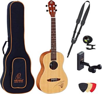 Ortega RU5-BA Deluxe SET Natural Barytónové ukulele