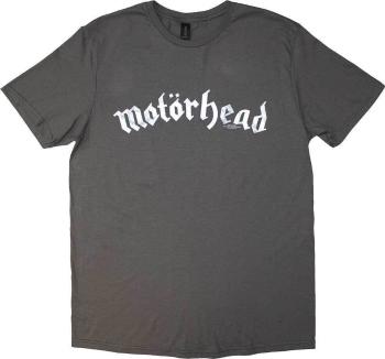 Motörhead Tričko Distressed Logo Unisex Charcoal Grey S