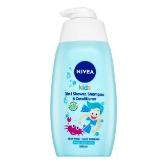 Nivea Kids 3v1 Shower & Shampoo & Conditioner šampón, kondicionér a sprchový gel pre deti Boy 500 ml