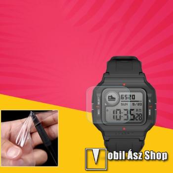 Xiaomi Amazfit Neo, TPU okosóra képernyővédő fólia, 1db, Clear, törlőkendővel