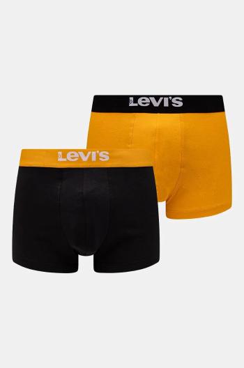 Boxerky Levi's 2-pak pánske, žltá farba, 37149-1006