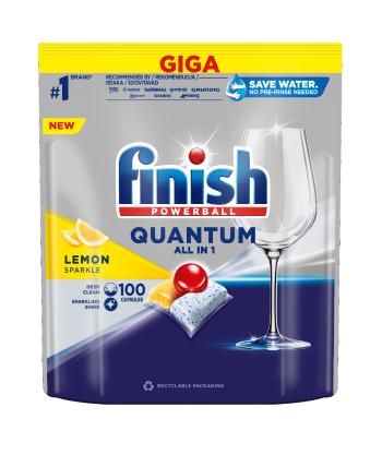 Finish Quantum All in 1 lemon sparkle 100 ks