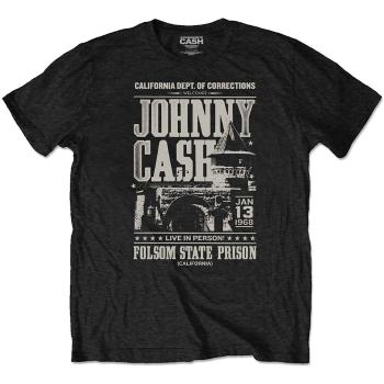 Johnny Cash tričko Prison Poster Čierna L