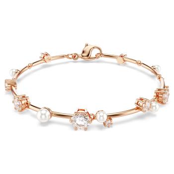 Swarovski Pozlátený náramok s kryštálmi a perličkami Constella 5729505