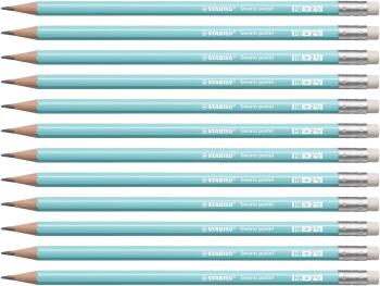 Ceruza STABILO Swano Pastel HB, pasztell, kék, 12 db