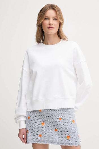 Bavlnená mikina United Colors of Benetton biela farba, s potlačou, 3UNID109A