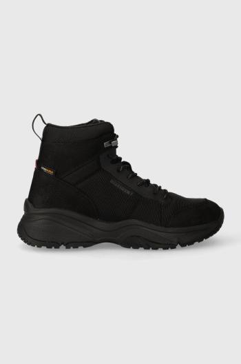 Tenisky Tommy Hilfiger OUTDOOR SNK BOOT LTH CORDURA čierna farba, FM0FM04838