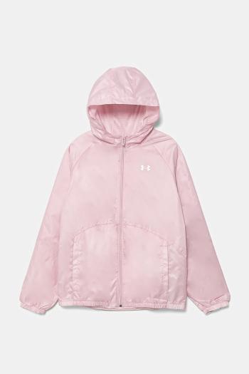 Detská bunda Under Armour SPORT WINDBREAKER JKT ružová farba, 1384206