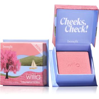 Benefit Willa WANDERful World Mini púdrová lícenka odtieň Soft neutral-rose 2.5 g