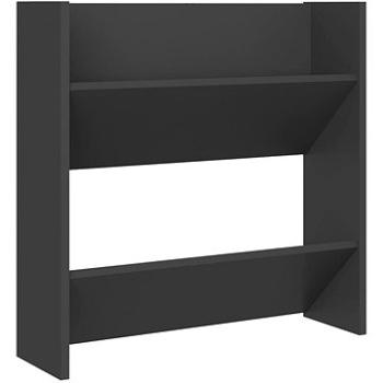 Nástenné skrinky na topánky sivé 60 x 18 x 60 cm drevotrieska, 806720