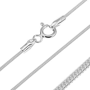 Retiazka zo striebra 925 - lesklý hadík s vrúbkami, 1,2 mm
