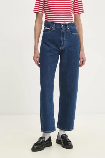 Rifle Calvin Klein Jeans dámske, vysoký pás, J20J225004