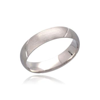 MOISS Brúsený strieborný prsteň RL000168-P 60 mm
