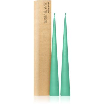 ester & erik cone candles cool mint (no. 55) dekoratívna sviečka 2x37 cm
