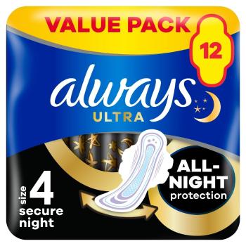 Always Ultra Secure Night szárnyas egészségügyi Betét 12db