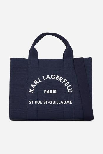 Kabelka Karl Lagerfeld tmavomodrá farba, A1W50010