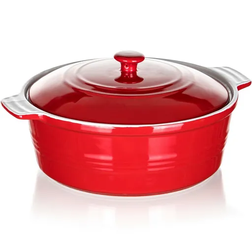 Banquet Forma zapekacia okrúhla s pokrievkou Culinaria Red 3 l, 3 l