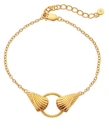 Hot Diamonds Pozlátený náramok s pravým diamantom Golden Edit Hope DL705