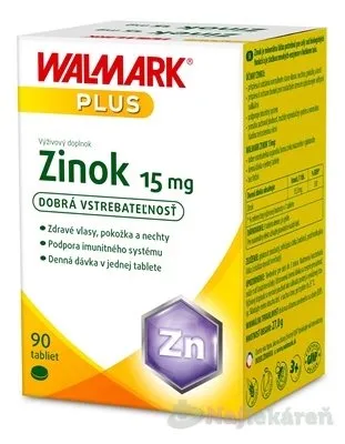 Walmark Zinok 15 mg 90 tabliet