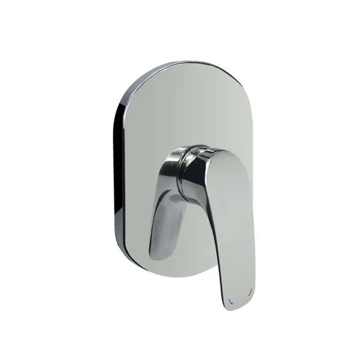 Mereo Sprchová podomietková batéria bez prepínača, Eve, Mbox, oválny kryt, chróm CBV60105B