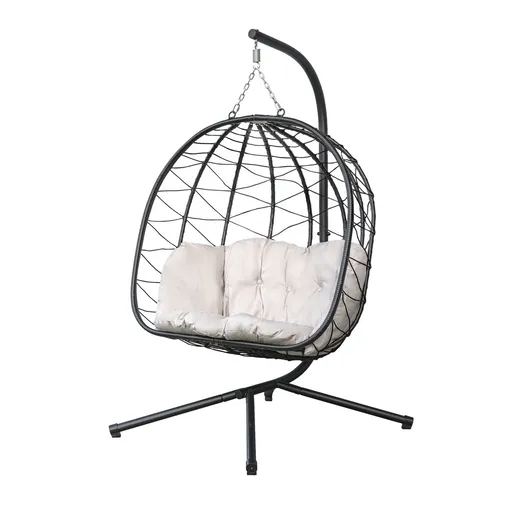 Happy Green Závěsné ratanové křeslo Villa Big, 120x 110 x 200 cm