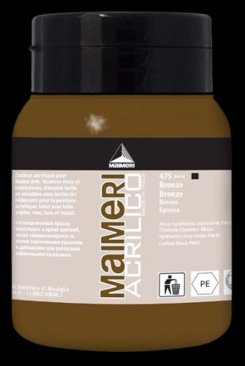 MAIMERI ACRILICO - Akrylové farby 475 - bronze, 0,5 L