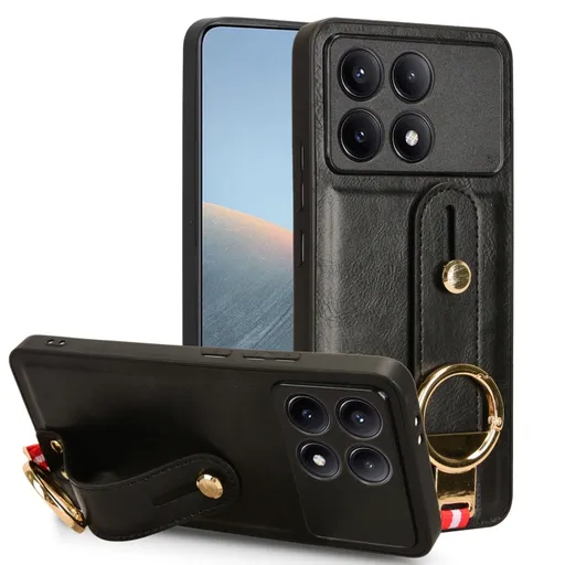 HANDY Ochranný kryt s držiakom Xiaomi Poco X6 Pro 5G čierny