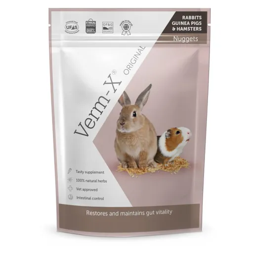 VERM-X Prírodné nugetky proti črevným parazitom pre hlodavce 180 g