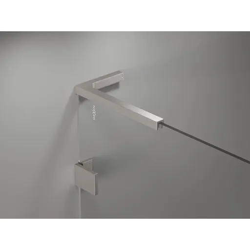 MEXEN/S - Lunar L vaňová zástena 2-krídlová ľavá 80 x 150, transparent, nikel kartáčovaný 897L-080-100-97-00-L