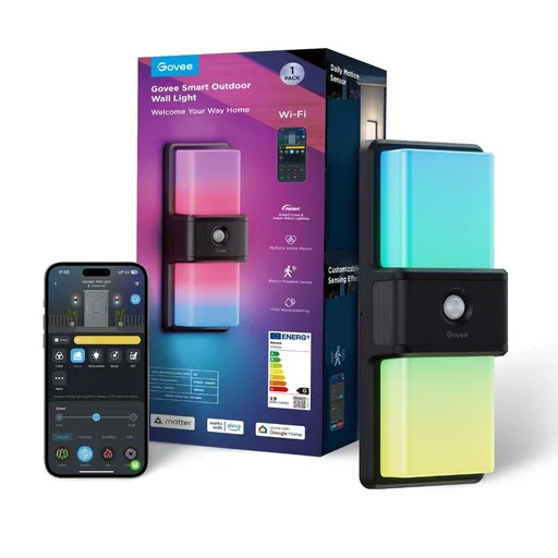 Govee RGBICWW Smart vonkajšie nástenné svetlo 1500lm Matter