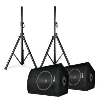 Skytec SL10, pár disko reproduktorov so statívmi, 10" woofer, 250 W max., 2x statív + taška