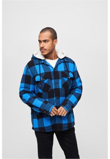 Brandit Lumberjacket Hooded black/blue - XL