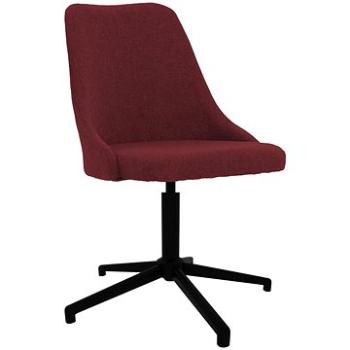 Otočná jedálenská stolička vínová textil, 330899