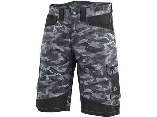 Canis (CXS) Pánske pracovné šortky CXS SOLIS FLEX - Maskáčová / čierna | 54