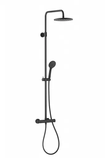 KFA - Sprchová batéria MOZA, termostatická so sprchovým stĺpom (LONGER BAR), čierna 5736-911-81