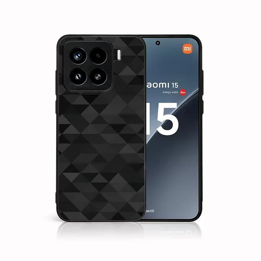 MY ART Ochranný kryt pre Xiaomi 15 BLACK TRIANGLES (232)