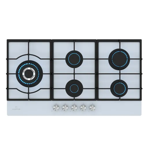 Klarstein Ignito Chef Edition plynová varná doska, 5 Horákov, elektr. zapaľovanie, Wok, na skvapalnený alebo zemný plyn