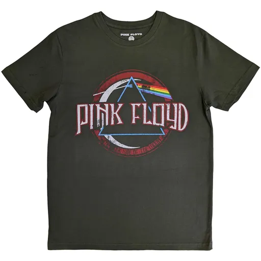 Pink Floyd tričko Vintage Dark Side of the Moon Seal Zelená S