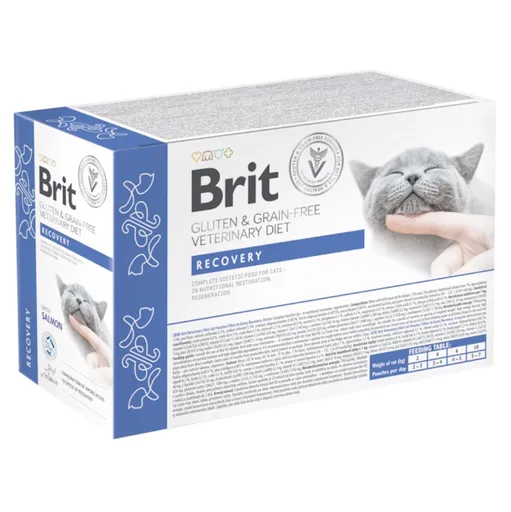 BRIT Veterinary Diét Cat Pouch fillets in Gravy Recovery 12 x 85 g