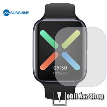 Oppo Watch 46mm, Sunshine Hydrogel TPU okosóra képernyővédő fólia, Ultra Clear, Önregeneráló!, 1db