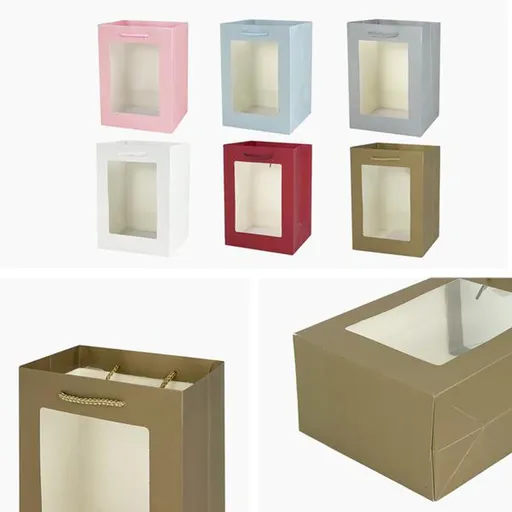 Papierová darčeková taška TORO 44x31x12cm MIX prierez