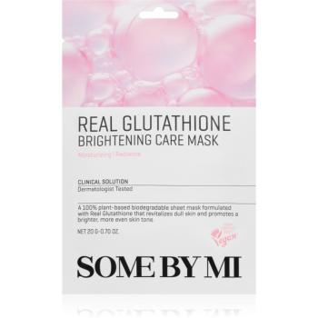 Some By Mi Clinical Solution Glutathione Brightening Care Mask rozjasňujúca plátienková maska pre zjednotenie farebného tónu pleti 20 g