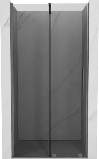 MEXEN/S - Velár posuvné sprchové dvere 110, grafit, grafit metal 871-110-000-41-95